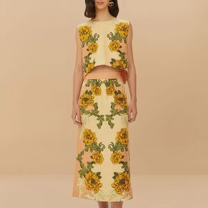 FARM Rio Linen Skirt